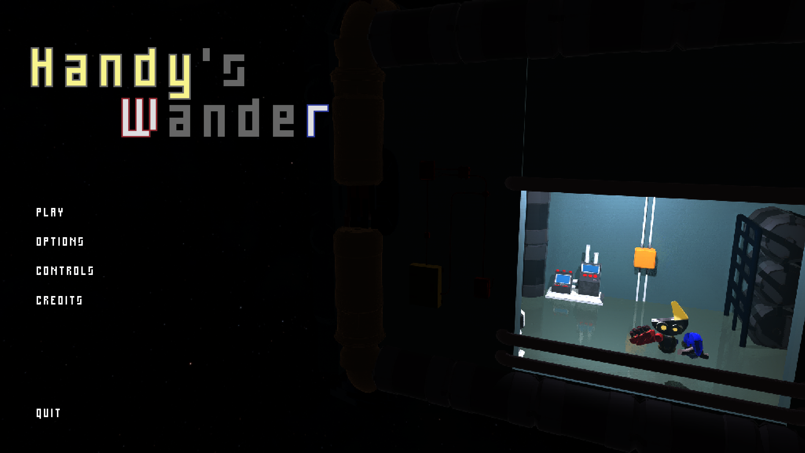 Handy's Wander title screen